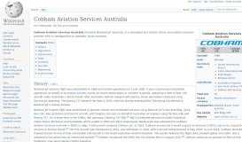 
							         Cobham Aviation Services Australia - Wikipedia								  
							    
