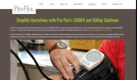 
							         COBRA Administration - Pro-Flex Administrators LLC								  
							    