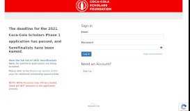 
							         Coca-Cola Scholarship - webportalapp.com								  
							    