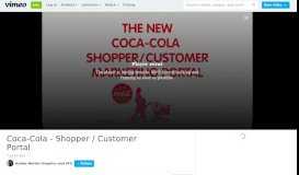 
							         Coca-Cola - Shopper / Customer Portal on Vimeo								  
							    