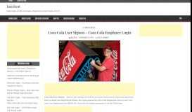 
							         Coca Cola User Signon - Coca Cola Employee Login - bazzbeat								  
							    