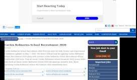 
							         Cochin Refineries School Recruitment 2020 Apply Online Job ...								  
							    