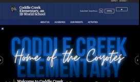 
							         Coddle Creek Elementary School / Overview - Iredell-Statesville Schools								  
							    