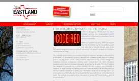 
							         CodeRED Emergency Notification System - City of Eastland								  
							    