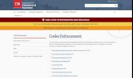 
							         Codes Enforcement - TN.gov								  
							    
