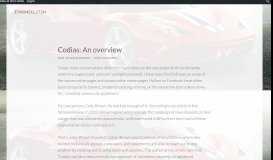 
							         Codias: An overview - Sites at Penn State								  
							    