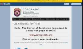 
							         CoE Geospatial PDF Maps | Fire Prevention and Control - Colorado.gov								  
							    