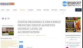 
							         Coffee Regional's CRH Family Medicine Group achieves highest level ...								  
							    