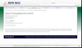 
							         Cogeco Peer 1 (UK) Ltd - RIPE NCC								  
							    