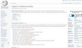 
							         Cogent Communications - Wikipedia								  
							    