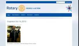 
							         Cogitator Oct 16, 2013 | Rotary Club of East Greenwich - ClubRunner								  
							    