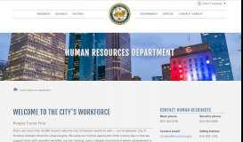 
							         COH Human Resources Department - City of Houston								  
							    