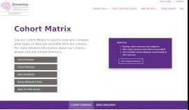
							         Cohort Matrix - DPUK Data Portal								  
							    
