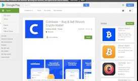 
							         Coinbase – Buy & Sell Bitcoin. Crypto Wallet - Apps on ...								  
							    