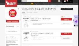 
							         Coke2Home Coupons & Offers, Jan 2020 Promo Codes								  
							    