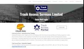 
							         Colas Rail Login - Track Access Services								  
							    