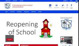 
							         Cold Spring Harbor Central School District / Homepage								  
							    