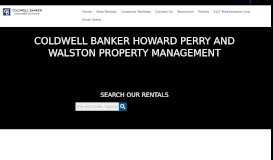 
							         Coldwell Banker Howard Perry and Walston Property Management ...								  
							    