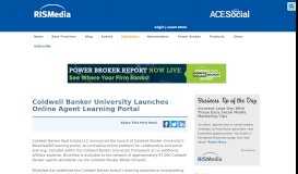 
							         Coldwell Banker University Launches Online Agent Learning Portal ...								  
							    