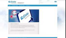 
							         Cole eManifest for ACE/ACI - Cole International								  
							    