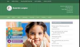 
							         École Eric Langton Elementary - Elementary Schools - SD42								  
							    
