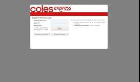 
							         Coles Express WebView Supplier Portal								  
							    
