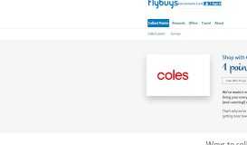 
							         Coles - Flybuys								  
							    