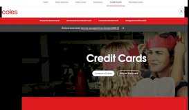 
							         Coles Mastercard - Coles Credit Cards - Coles Financial Services								  
							    