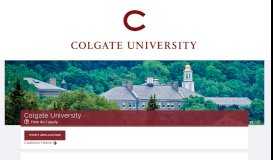 
							         Colgate University - Coalition Application								  
							    