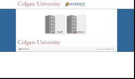 
							         Colgate University Residence System: Login:								  
							    