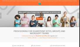 
							         Collaboration Manager - SharePoint Site Provisioning								  
							    