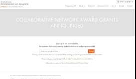 
							         Collaborative Network Award ... - International Progressive MS Alliance								  
							    