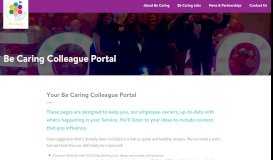 
							         Colleague Portal - Be Caring								  
							    