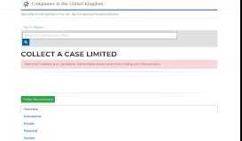 
							         COLLECT A CASE LIMITED, SK11 6JX MACCLESFIELD Financial ...								  
							    