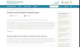 
							         Collect and compile livestock data - MRV Platform for Agriculture								  
							    