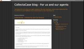 
							         CollectaCase blog - For us and our agents								  
							    