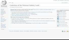 
							         Collection of the National Gallery, London - Wikipedia								  
							    