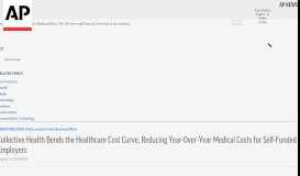 
							         Collective Health Bends the Healthcare Cost Curve ... - AP News								  
							    