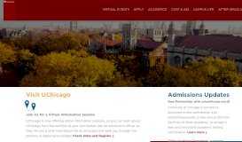 
							         College Admissions at the University of Chicago								  
							    
