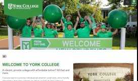 
							         College Admissions | York College of PA								  
							    