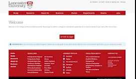 
							         College and Accommodation Portal - Lancaster University								  
							    