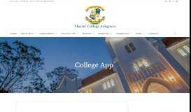 
							         College App - Marist College Ashgrove								  
							    