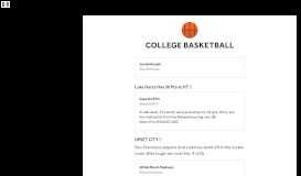 
							         College Basketball | Bleacher Report | Latest News, Rumors, Scores ...								  
							    