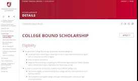 
							         College Bound Scholarship | Student Financial Services | Washington ...								  
							    