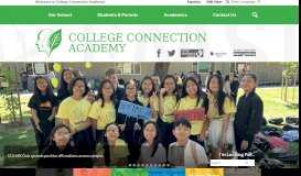 
							         College Connection Academy								  
							    