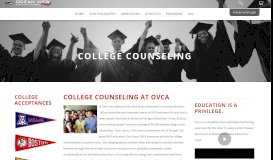 
							         College Counseling - Ocean View Christian Academy								  
							    