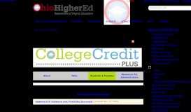 
							         College Credit Plus - Ohio Department of Higher Education								  
							    