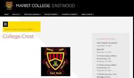
							         College Crest – Marist College Eastwood								  
							    
