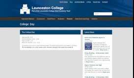 
							         College Day | Launceston College								  
							    