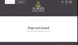 
							         College History - St. Bede's College								  
							    